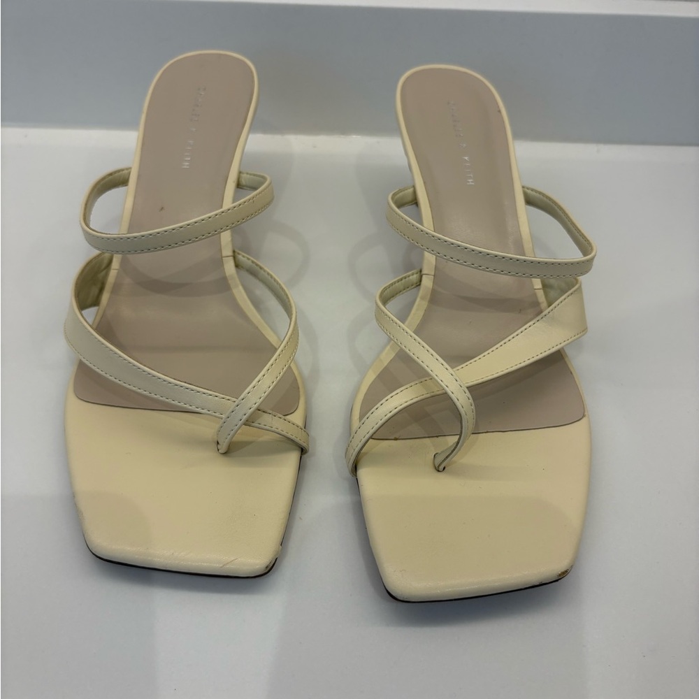 Charles & Keith Beige Strappy Heels 39 🤍